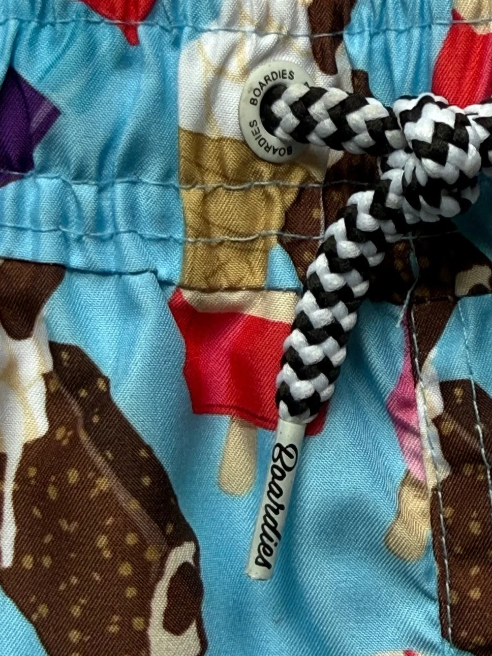 Boardies Boys Ice Cream Print Swim Trunks - Size 5-6